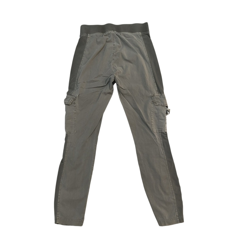 XCVI Gray Ruched Pants Mixed Media Utility Tapered Leg Gorpcore Earthy Small